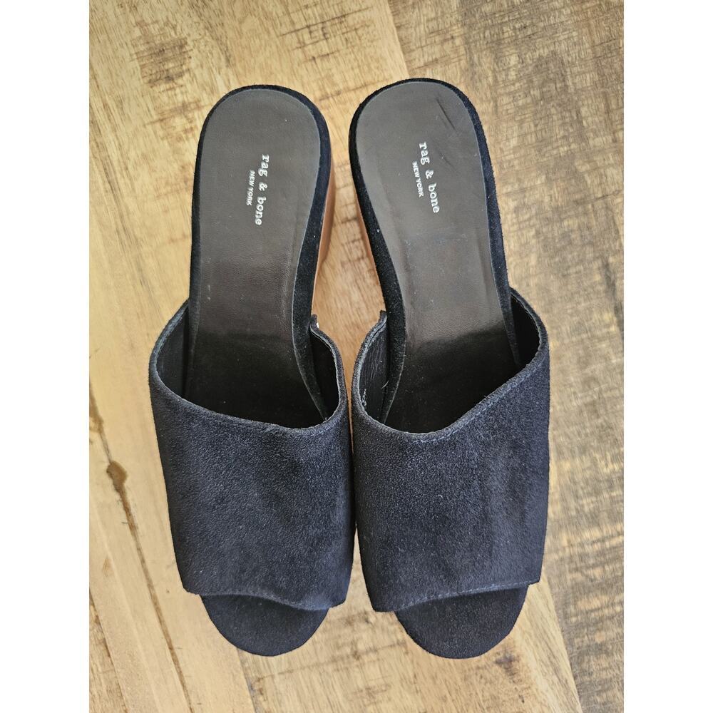 Rag & Bone Mara Open Toe Studded Platform Clogs I… - image 7